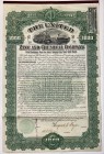 United States New York United Zinc and Chemical Company 5% First Mortgage Gold Bond 1000 Dollars 1903
.