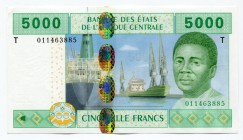 Central African States 5000 Francs 2002 T
P# 109Ta; № 011463885; UNC