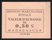 Madagascar Mission Marchande Royale 50 Centimes 1950
P# NL; Exchange voucher; aUNC