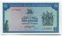 Rhodesia 1 Dollar 1978
P# 34c; № L107-314002; UNC