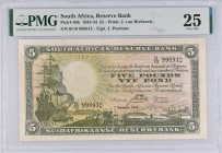 South Africa 5 Pounds 1935 PMG 25
P# 86b; VF