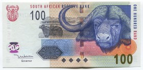 South Africa 100 Rand 2005
P# 131a; № AD 3322170 D; UNC; Sign. T. Mboweni; "Baffalo"