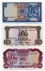 Uganda 5 - 10 - 20 Shillings 1966
P# 1a - 2a - 3a; UNC