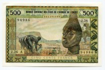 West African States 500 Francs 1959 -64 A
P# 102Af; № 063394986; UNC