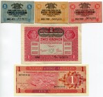 World Lot of 7 Banknotes 1917-1970
Various Countries, Dates & Denominations