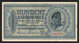 Ukraine Rowno 100 Karbovantsev 1942
P# 55; XF