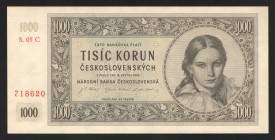Czechoslovakia 1000 Korun 1945 Not Specimen Rare
P# 74c; UNC