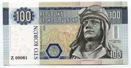 Czech Republic 100 Korun 2018 Specimen "M.R. Štefánik" Prefix "Z"
# Z 00435;Gabris banknote; Mintage:1700; General M. R. Štefánik (Slovak Politician,...
