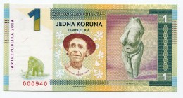 Czech Republic 1 Koruna 2019 Specimen "Štefan Hulman"
Fantasy Banknote; Limited Edition; Made by Matej Gábriš; BUNC