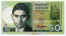 Czech Republic 50 Korun 2019 Specimen "Franz Kafka"
Fantasy Banknote; Limited Edition; Made by Matej Gábriš; BUNC