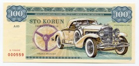 Czech Republic 100 Korun 2019 Specimen "Duesenberg SJ 1933"
Fantasy Banknote; Limited Edition; Made by Matej Gábriš; BUNC