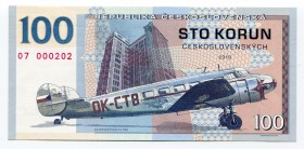 Czech Republic 100 Korun 2019 Specimen "Lockhead Electra 10 A"
Fantasy Banknote; Limited Edition; Made by Matej Gábriš; BUNC