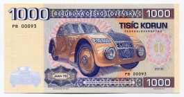 Czech Republic 1000 Korun 2019 Specimen "Jawa 750"
Fantasy Banknote; Limited Edition; Made by Matej Gábriš; BUNC