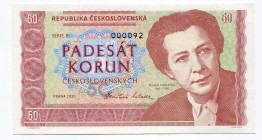Czech Republic 50 Korun 2020 Specimen "Milada Horáková"
Fantasy Banknote; Limited Edition; Made by Matej Gábriš; BUNC