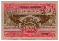 Czech Republic Commemorative Banknote "160th Anniversary of Birth of Alphonse Mucha" 2020 (1919)
# 001 003702; 500 Korun (1919) 2020; With Original P...