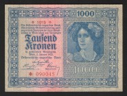 Austria 1000 Kronen 1922
P# 78; UNC-