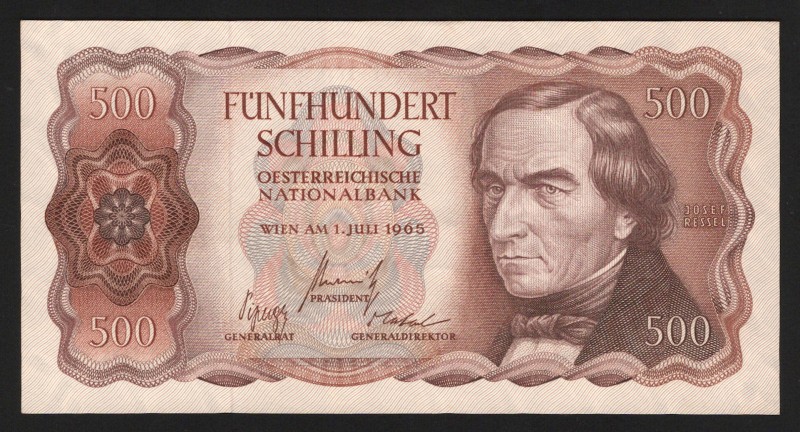 Austria 500 Schilling 1965
P# 139; Very nice; XF-aUNC