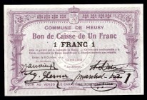 Belgium 1 Franc 1914 Commune De Heusy
№ B15700H; UNC