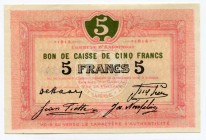 Belgium 5 Francs 1914 Commune D’Andimont
UNC