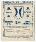 Belgium 5 Francs 1914 -16 Commune De Vielsalm
.