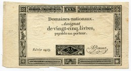 France 25 Livres 1793
P# A71; № 2423; VF