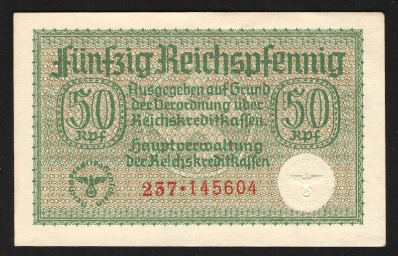 Germany - Third Reich 50 Reichspfennig 1940
P# R135; UNC