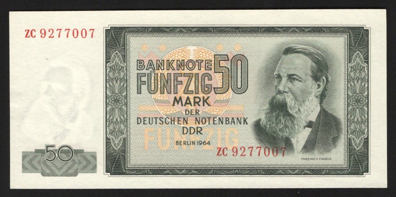 Germany - DDR 50 Mark 1964
P# 25; UNC