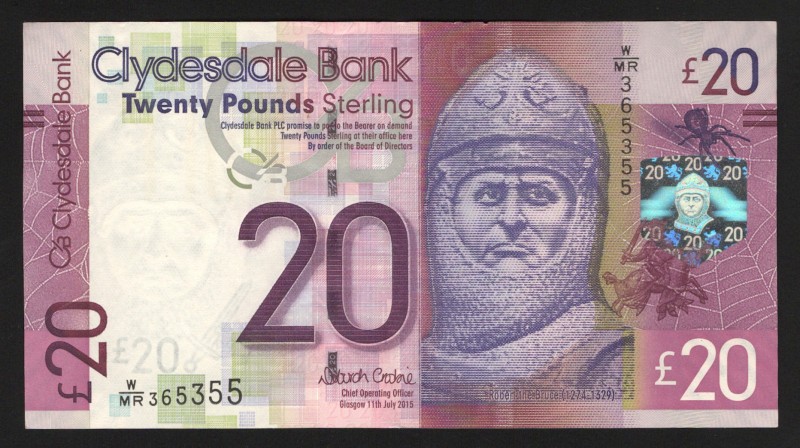 Scotland 20 Pounds 2015
P# 229Kb; XF