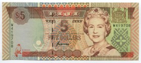 Fiji 5 Dollars 1995
P# 97a; № W419708; UNC