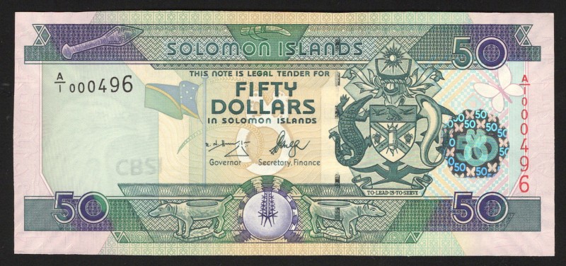 Solomon Islands 50 Dollars 2005 -2009
P# 29; UNC