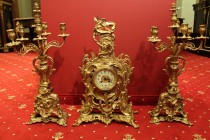 Bronze set of Clock and Candle Holders Named Dragons
Bronze set of clock and candle holders / Named Dragons/ 55 х 34 х 19 cm and 63 х 30 х 28 cm /186...