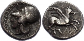 Ancient Greece Corinthia Stater 450 - 400 BC
Corinthian type. Obv: Head of Pallas Athena. Rev: Pegassos.