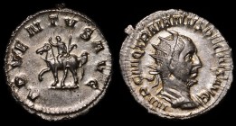 Roman Empire Trajan Decius Antoninianus 249 -250 A.D.
RIC# 11b; RSC# 4; Silver 3.65g; IMP C M Q TRAIANVS DECIVS AVG, Radiate Bust Right, Draped & Cui...