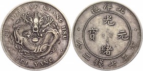 China Chihli 1 Dollar 1908
Y# 73; Silver 26,45g.; (Pei Yang) Arsenal; XF