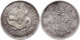 China Kiangnan 10 Cents 1898
Y#142 ; Silver 2,64 g.; VF