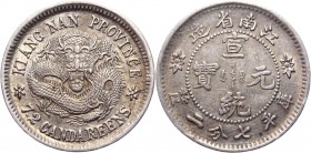 China Kiangnan 10 Cents 1911
Y# 146; Silver 2,7g.; UNC