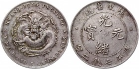 China Kwangtung 1 Dollar 1890 -1908 (ND)
Y# 203; Silver 26,98 g.; XF