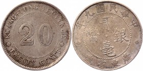 China Kwangtung 20 Cents 1920
Y# 423; Silver 5,25g.; XF