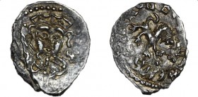 Russia Pskov Denga 1425 -1510
Silver 0,76g.; AUNC