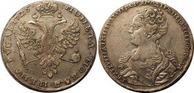 Russia 1 Rouble 1726
Silver, XF.