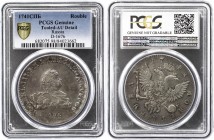 Russia 1 Rouble 1741 СПБ PCGS AU
Bit# 19 R1, Conros# 62/65 ; Silver. Very rare in any grade. 12 Roubles by Petrov & Ilyin. PCGS AU Details - Tooled (...