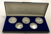 Russia - USSR Olympic Proof Set of 5 Coins 1978
Silver Proof; The Second Set of Moscow Olympic Games - Quicker; With Blue Box