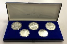 Russia - USSR Olympic UNC Set of 5 Coins 1978
Silver; The Second Set of Moscow Olympic Games - Quicker; With Blue Box