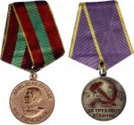 Russia - USSR Lot of 2 Medals
Medal "For Distinguished Labour" & Medal "For the Victory over Germany in the Great Patriotic War 1941–1945"