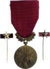 Czechoslovakia Medal "Order of 25th February 1948" - 3rd Class 1948
Bronze; Řád 25. února 1948 (Československo)
