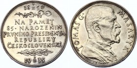 Czechoslovakia Medal "T. G. Masaryk, In Memory of the 85th Birthday of the First President of the Czechoslovak Republic" 1935
Silver (.987) 29.43g 42...
