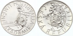 Czech Republic 200 Korun 1999
KM# 35; Silver; 200th Anniversary of the Foundation of Academy of Fine Arts in Prague; UNC
