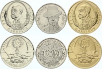 Czech Republic Lot of 3 Medals "T. G. Masaryk" 2017
Copper-nickel & Gold Plated Copper-nickel ; Two of three medals comes with certificate; UNC