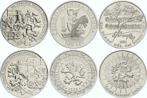 Czech Republic Lot of 3 Medals 2018
Various Motives; Two of three medals comes with certificate; UNC