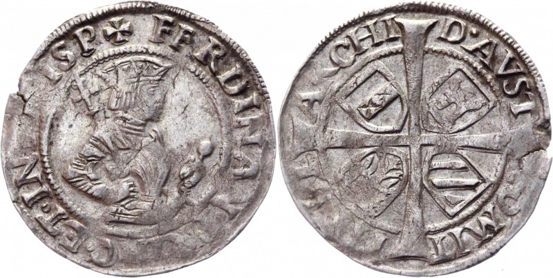 Austria 6 Kreuzer "Secher" 1521 -64 Hall
MT# 89; Markl# 1642; Silver 2,83g.; Fe...